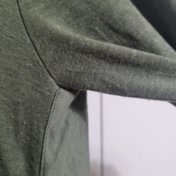 saturday sunday by Anthropologie Small Womens Dress Green Cowl Neck 3/4 Sleeve - Picture 4 of 10